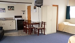 studio unit with full kitchen facilities